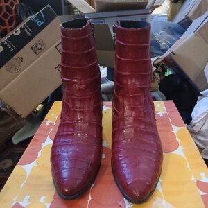 Modern Vice Red Ankle Boots